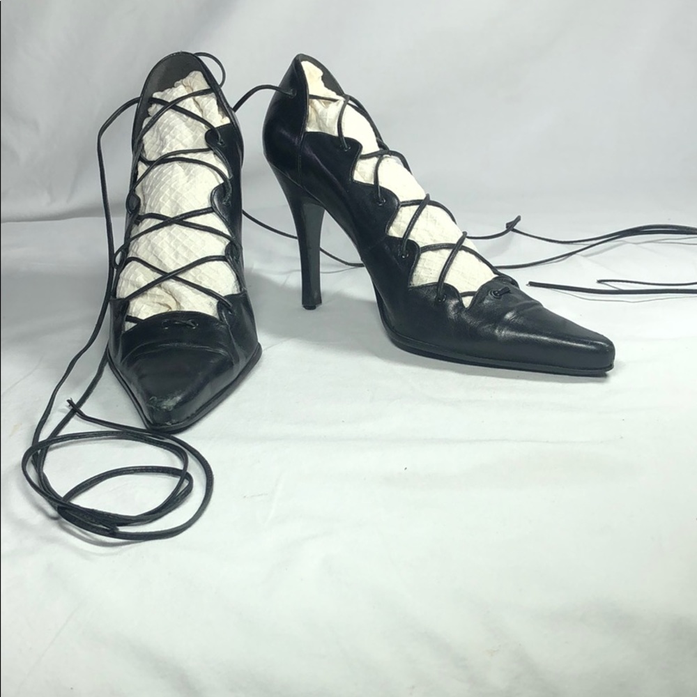 Aldo Strappy Black Heels